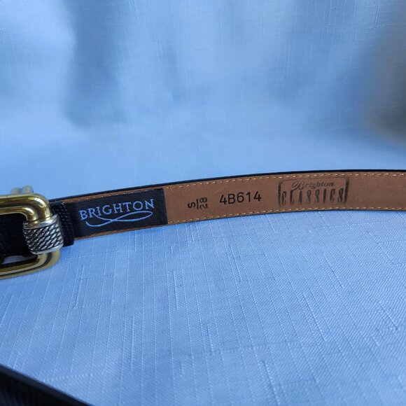 NWOT Brighton Unique Leather Classic Black Women`s Belt main image 15